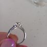 white gold solitaire engagement ring Image 10