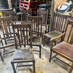Antique wooden chairs