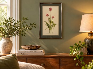 Original Elizabeth A. McEwen RUA - Tulips - Botanical Watercolour
