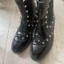 Balenciaga Black Studded Leather Boots Image 5