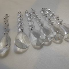 CRYSTALS - Chandelier - Replacement Lot of Six