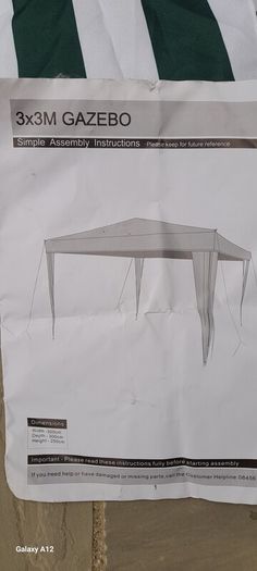 NEW... 3m X 3m + 1 Side Panel