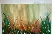 Wildflowers abstract painting