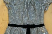 Silver Lace Evening Top