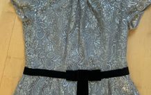 Silver Lace Evening Top