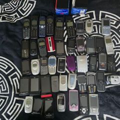 Box of old phones