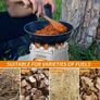 Camping Wood Stove Portable Wood Burning Stove Lightweight Alcohol Stove for Outdoor Cooking Backpacking Hiking Traveling Titanium Stainless Steel (FREE POSTAGE) Image 4