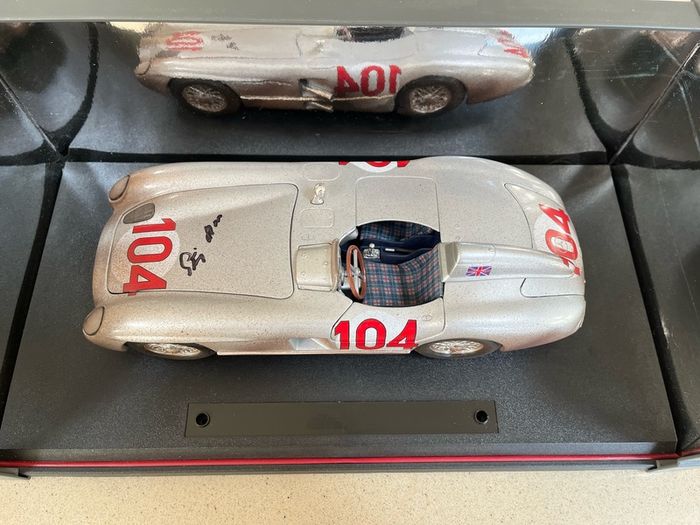 Mercedes 300 SLR 1/18 Dirt Version Signed by Stirling Moss COA
