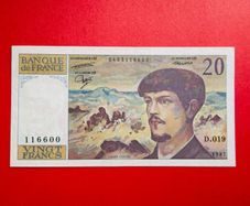 France  20 Francs    1987    Pick 151b ( Uncirculated )