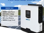 Solar Inverter 3KVA 24V 50Hz/60Hz Hybrid Inverter 230VAC Pure Sine Wave 50A PWM Battery Charge inversor