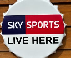 sky sports metal wall bottle cap