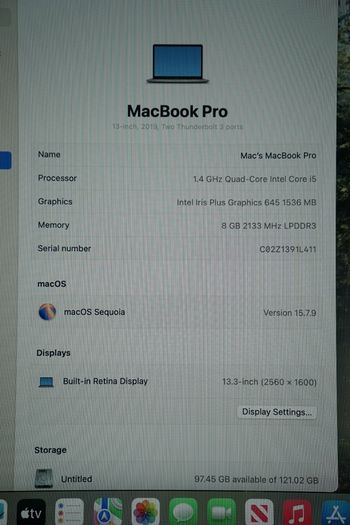 Apple MacBook Pro 13 2019 | i5 | 8GB | 128GB