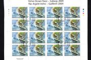 2009 Ireland Volvo Ocean Race Commemorative Stamp Sheetlet Plate 1B1B1B1B Fine Used with Dublin cancel of 8th May 2009 (First day of issue)