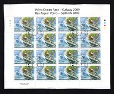 2009 Ireland Volvo Ocean Race Commemorative Stamp Sheetlet Plate 1B1B1B1B Fine Used with Dublin cancel of 8th May 2009 (First day of issue)