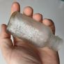 178 - Vintage Birds Lemonade Crystals Clear Glass Bottle Image 3