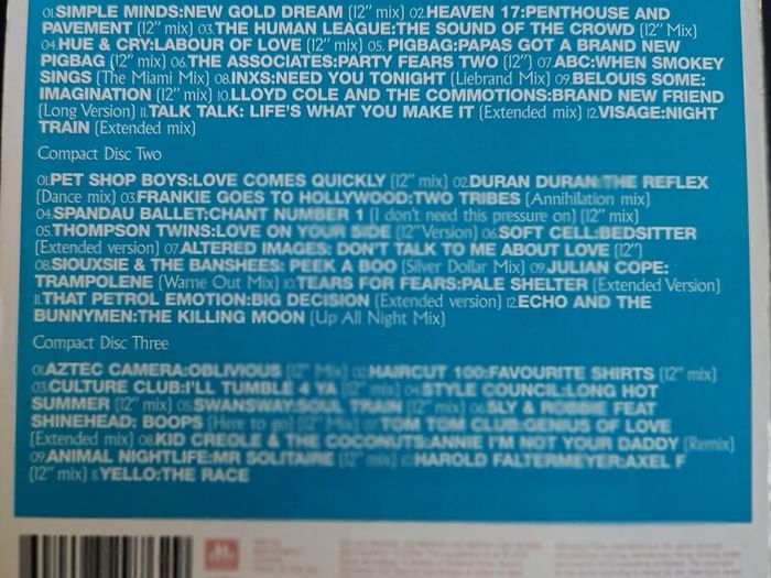 Various - 12"/80s 3 x CD (2005) Remix Compilation New Wave Synth-pop EX+