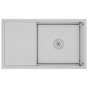 Handmade Kitchen Sink with Strainer Stainless Steel