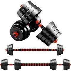 Adjustable Dumbbells & Connecting Bar 20kg Set - Free Delivery Or Pick Up