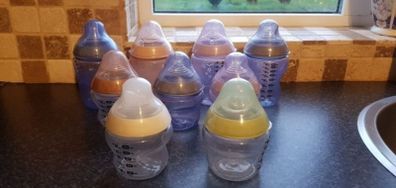 Brand New Tommee tipee bottles, new soothers, feed measures, bottle warmers