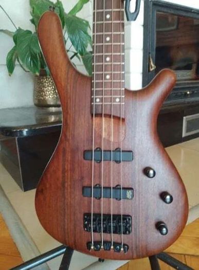 Mayones BE4 4-String Electric Bass Guitar (Natural Wood Finish)