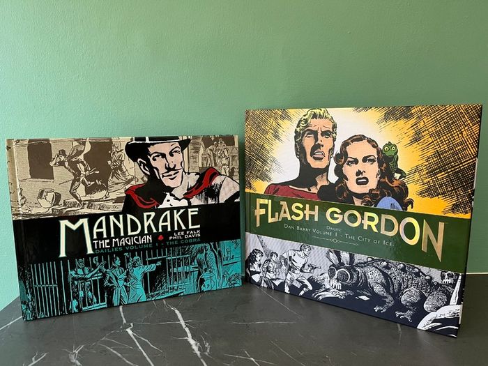 Flash Gordon / Mandrake Dailies Hardback books - New Mint Condition