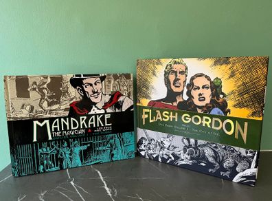 Flash Gordon / Mandrake Dailies Hardback books - New Mint Condition