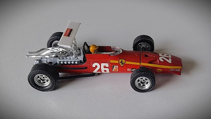 Diecast Vintage French Dinky Toys Ferrari 312 1968 F1 - Near Mint Original Condition/Very Good Box