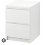 Ikea 2 drawer white Image 2