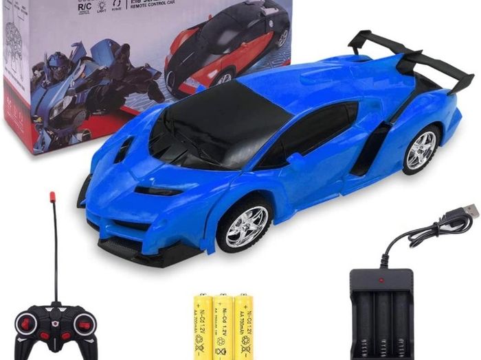 2 in 1 Transforming Remote Control Car, One Click Deformation Robot RC Car Toys for Kids Age 3 4 5 6  Year Old, Rechargeable 360 Degree Rotation with Light MULTIPLE COLOURS AVAILABLE (FREE POSTAGE)