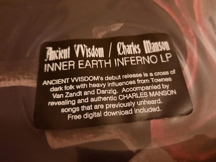 Ancient VVisdom (Wisdom) & Charles Manson  - LP (Rare US 151 Red Pressing 2010)