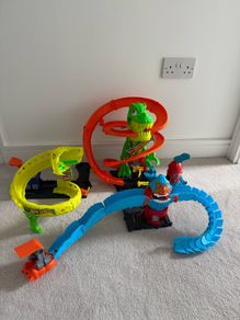 Hot Wheels City Dinosaur Track Bundle 3x