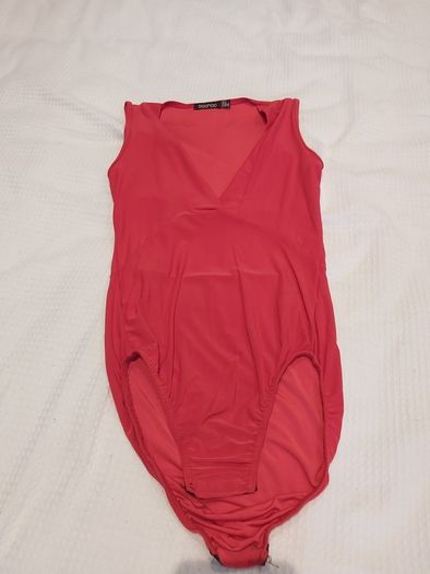 red bodysuit