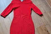 Fingers large red dress