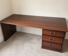 High end solid walnut desk
