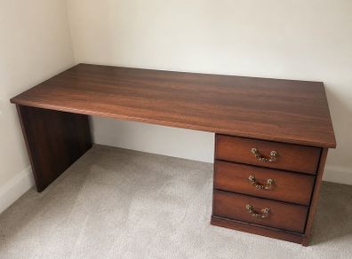 High end solid walnut desk