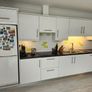 Modern White Gloss Kitchen Image 2