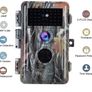 Wildlife Camera, 24MP 1296P Trail Cameras with 120 Degree Wide Angle Motion Sensor, IP66 Waterproof Animal Camera with Night Vision Motion Activated for Garden Wildlife Observation (FREE POSTAGE) Image 2
