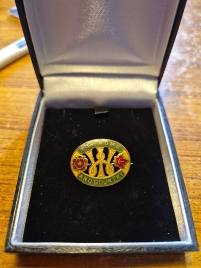 Vintage W. O. Lewis For Home and Country Pin Badge Birmingham