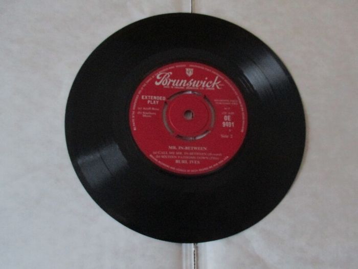 Burl Ives Mr. In-between E.p. 1962 Picture Sleeve Uk Pressing 45