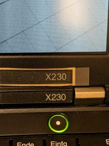 Lenovo X230 LCD frame sticker kit (Lenovo logo, webcam, indicator lights, screw covers)