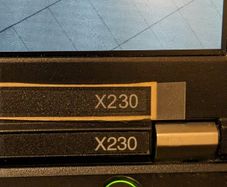 Lenovo X230 LCD frame sticker kit (Lenovo logo, webcam, indicator lights, screw covers)