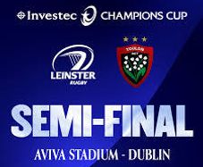 2 Tickets Leinster Rugby v RC Toulon