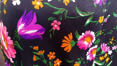 Vintage floral maxi skirt 70s