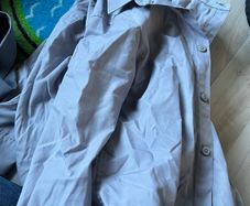 6 grey school shirts, 2 grey trousers, 1 black shoes