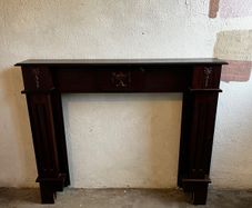 Wooden fireplace surround