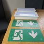 White Recessed Emergency Light Fittings x 2 Image 5