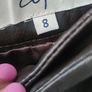 chocolate brown real leather trousers Image 7