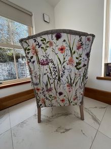 Bespoke Reupholstered Wingback Chair