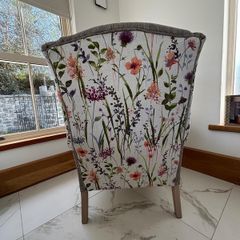 Bespoke Reupholstered Wingback Chair