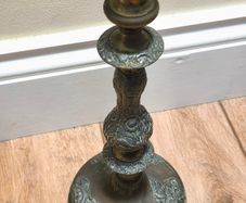 Vintage Candlestick Holder Antique Mantle Metal Candle Holder Tabletop 1kg 30cm